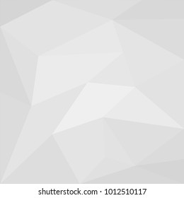 White and grey geometric abstract polygon background vector illustration.