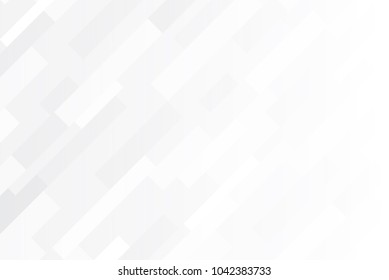White and grey gradation geometric background, White gradation mosaic backdrop, Vector