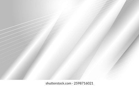 White and grey gradient abstract background. Vector illustration for your design.