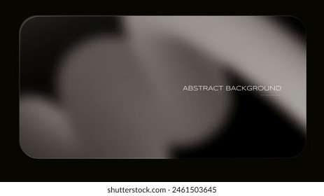 Fondo de gradiente gris blanco y morfismo de vidrio. Plantilla Abstractas en un estilo futurista. Efecto del vidrio transparente borroso. Vector de fondo. Plantilla moderna para tu iu, Sitio web y afiches