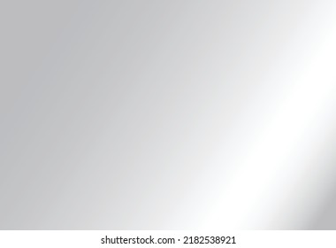 White grey gradient background. Vector light color with shadow. Abstract, gray, neutral, soft black, plain, smooth for photo studio effect. Simple shiny blank paper wall pattern design. EPS 10.