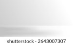 White grey gradient studio room background. Vector EPS 10