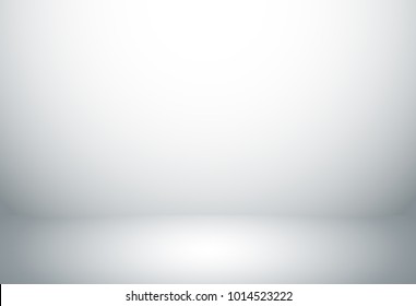 White Grey Gradient Studio Room Background. Vector EPS 10