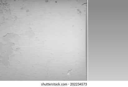 White and grey grunge background template with space for text (EPS10 Vector)