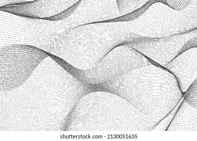 White and Grey Half Tone Pattern with Shadows and Lines