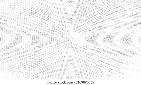 Fondo Dotado De Medio Tono Blanco Y Gris. Resumen del patrón retro circular. Fondo del estilo de arte pop. Explosión plateada De Confetti. Imagen Generada Digitalmente. Ilustración De Vectores, Eps 10.  