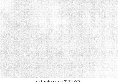 White And Grey Halftone Dotted Backdrop. Abstract Polka Dots Pattern. Pop Art Style Background. Silver Explosion Of Confetti. Digitally Generated Image. Vector Illustration, Eps 10.  