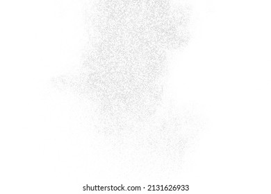 White And Grey Halftone Dotted Backdrop. Abstract Circular Retro Pattern. Pop Art Style Background. Silver Explosion Of Confetti. Digitally Generated Image. Vector Illustration, Eps 10.  