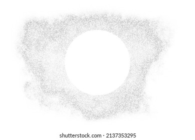 Fondo Dotado De Medio Tono Blanco Y Gris. Espacio Para Texto. Resumen del patrón de puntos de Polka. Fondo del estilo de arte pop. Explosión plateada De Confetti. Ilustración De Vectores, Eps 10. 