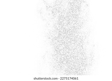 Weiße und graue Halftone gepunktete Hintergrund. Abstraktes Polka Dots Muster. Pop Art Style Hintergrund. Silberexplosion von Confetti. Digitales Bild. Vektorgrafik, EPS10.  