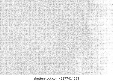 Fondo Dotado De Medio Tono Blanco Y Gris. Resumen del patrón de puntos de Polka. Fondo del estilo de arte pop. Explosión plateada De Confetti. Imagen Generada Digitalmente. Ilustración De Vectores, Eps 10.  