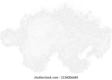 White And Grey Halftone Dotted Background. Abstract Square Dots Pattern. Silver Explosion Of Confetti. Digitally Generated Image. Vector Illustration, Eps 10.  