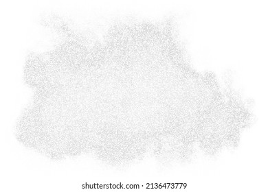 White And Grey Halftone Dotted Background. Abstract Square Dots Pattern. Silver Explosion Of Confetti. Digitally Generated Image. Vector Illustration, Eps 10.  