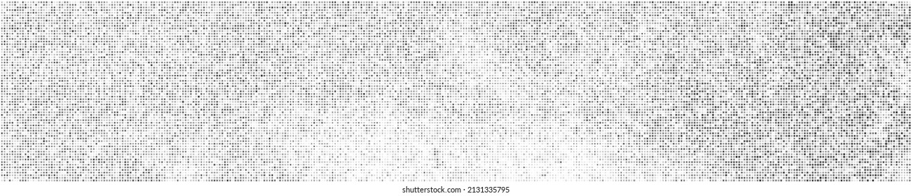 White And Grey Halftone Dotted. Panoramic Background. Abstract Polka Dots Pattern. Pop Art Style Backdrop. Wide Horizontal Long Banner. Vector Illustration, Eps 10. 