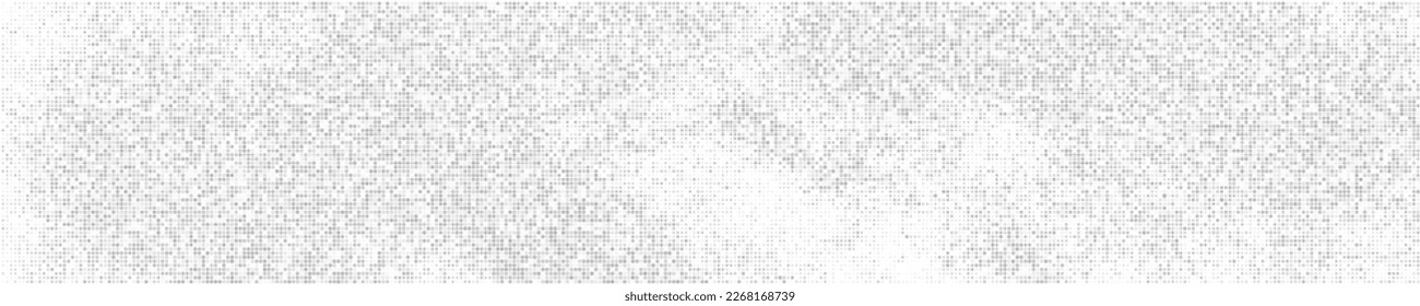 Modalidades De Color Blanco Y Gris Dotadas. Fondo Panorámico. Resumen del patrón de puntos de Polka. Fondo de estilo Pop Art. Pancarta ancha horizontal larga. Ilustración De Vectores, Eps 10. 
