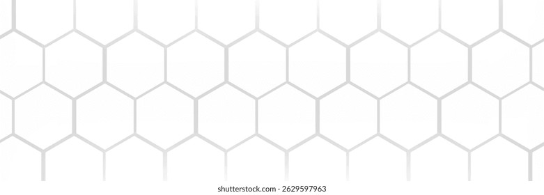 white and grey hexagons modern background illustration
