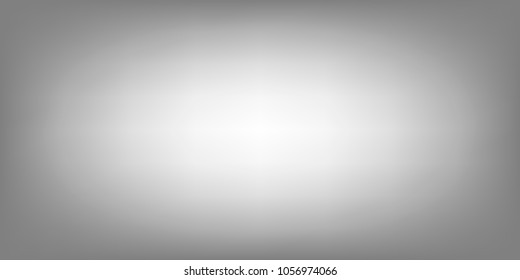 White grey horizontal background, gradient studio room, vector white light blur grey horizontal background