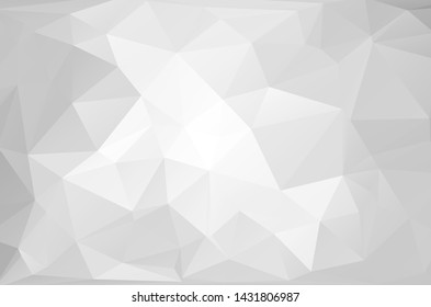 White Grey Low poly crystal background. Polygon design pattern. environment green Low poly vector illustration, low polygon background.
