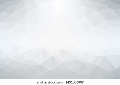 White Grey Low poly crystal background. Polygon design pattern. environment green Low poly vector illustration, low polygon background.