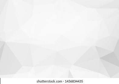 White Grey Low poly crystal background. Polygon design pattern. environment green Low poly vector illustration, low polygon background.