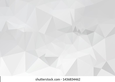 White Grey Low poly crystal background. Polygon design pattern. environment green Low poly vector illustration, low polygon background.