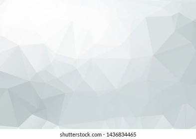 White Grey Low poly crystal background. Polygon design pattern. environment green Low poly vector illustration, low polygon background.