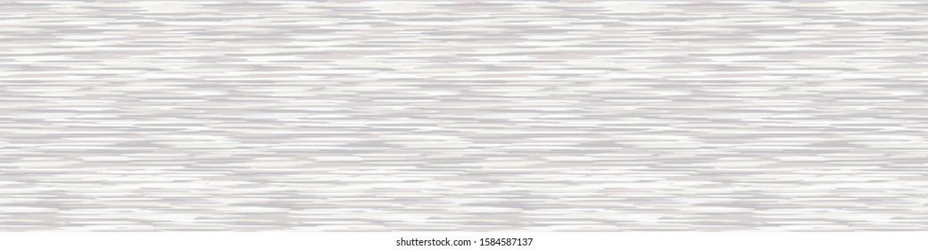 White Grey Marl Heather Texture Banner Background. Faux Cotton Border with T Shirt Style. Vector Pattern Design. Salt and Pepper Gray Melange Edging Space Dye for Textile Effect. Vector EPS 10 
