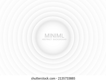 Fondo abstracto mínimo blanco y gris. Diseño de vectores