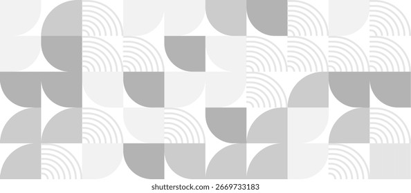 Weiß und Grau Minimal abstrakt einfach geometrische Form Muster Hintergrund