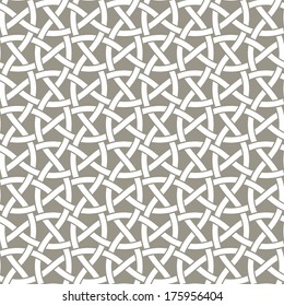 White and grey Ornamental seamless pattern. Vector abstract background