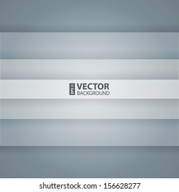 White and grey paper layers abstract vector background. RGB EPS 10 vector illustration