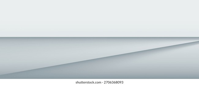 Weiße und graue Papierlagen mit realistischen Schatten abstrakter Hintergrund. RGB EPS 10 Vektorgrafik

