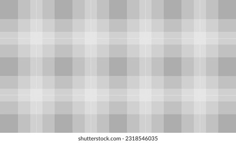 White and grey plaid fabric texture