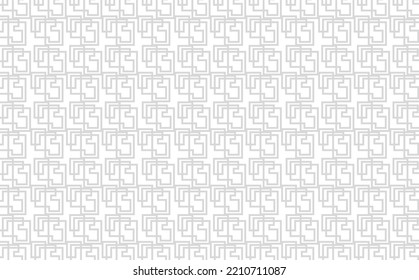 Fondo vectorial del patrón de arte de línea aleatoria blanco y gris. Adecuado para cubierta, papel pintado, banner, tela, tarjeta y fondo.