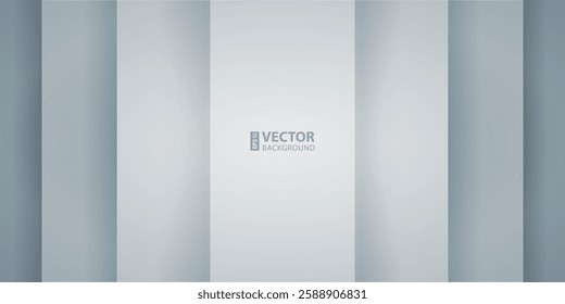 White and grey rectangle paper layers with realistic shadows abstract background. RGB EPS 10 vector illustration