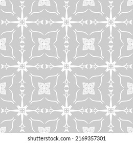 White and Grey Seamless background. Geometrical Pattern design. Simple and minimal style ideal for Wallpaper, Backdrop, men shirt, male fashion, kid fashion, bag.