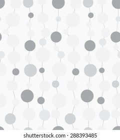 White and grey seamless pattern with circles