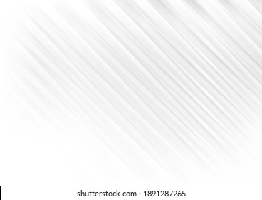 White and grey smooth glossy stripes abstract geometric background. Vector illustration