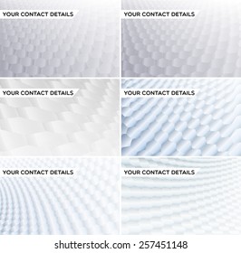 White & grey soft business card set. Abstract presentation backgrounds with soft grey tones. Ideal for cover design works.