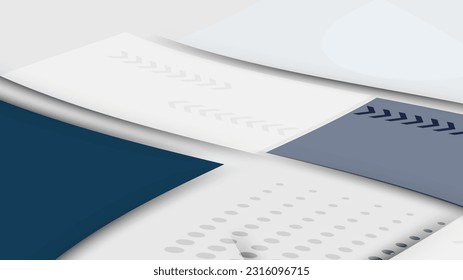 White and grey square shape with futuristic concept background