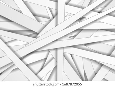 White and grey stripes abstract corporate background. Vector geometric graphic design