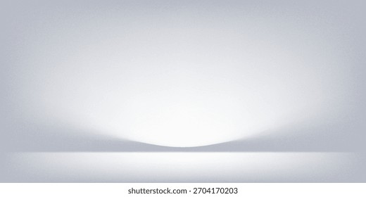 Sala de estudio gris blanco. Limbo de fondo claro. Abstractas fondo de gradiente 3D para la presentación del producto. Mínimo foco de la escena de la pared. Escaparate, exhibición de la promoción.