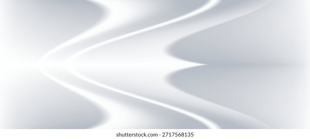 Quarto de estúdio cinza branco. Fundo de luz limbo. Fundo de gradiente 3d abstrato para apresentação do produto.

