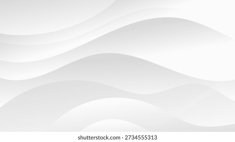 Patrón de onda Abstractas sutil blanco y gris