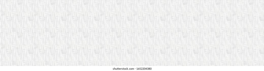 
White grey variegated brush stroke texture border background. Streaked with blotched minimal marks. Seamless abstract banner pattern design. Light gray melange space dye neutral ribbon trim edging.