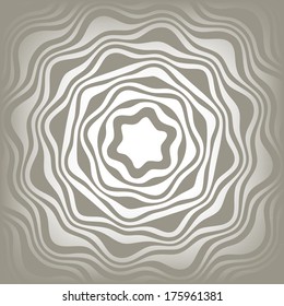 White and grey wavy Strip background.  Abstract texture.  Vector illustration.