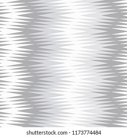 White and grey zig zags geometric background. Vector seamless repeat in neutral colors.