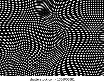 
White grid on a black background. Modern Vector Background