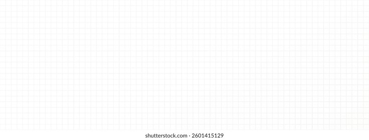 White grid paper background, empty chekered sheet. Ideal for technical design, engineering, drafting, educational materials. Vector illustration.