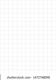 White grid paper background, vector